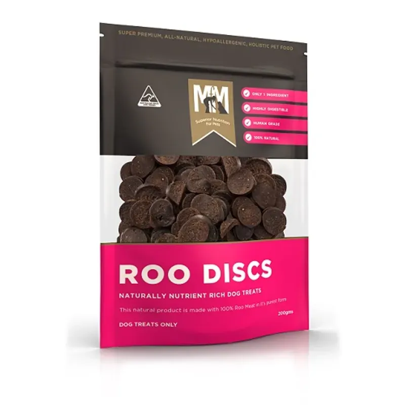 Meals for Mutts Kangaroo Discs Dog Treats 200g