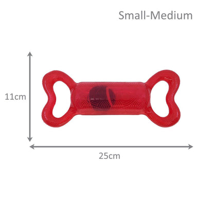 KONG Jumbler Tug Interactive Tough Dog Toy - Bulk Pack of 3 Assorted Colours