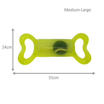 KONG Jumbler Tug Interactive Tough Dog Toy - Bulk Pack of 3 Assorted Colours