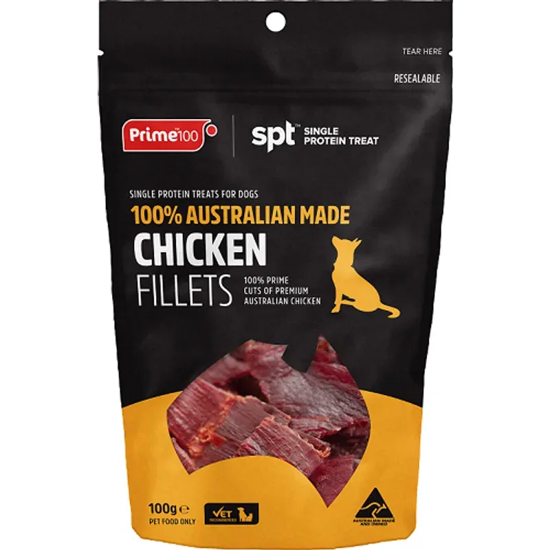 Prime100 Chicken Fillet Treats 100G