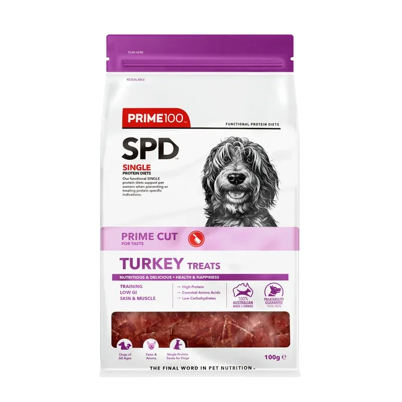 Spd Prime Cut Turkey Treats 100G