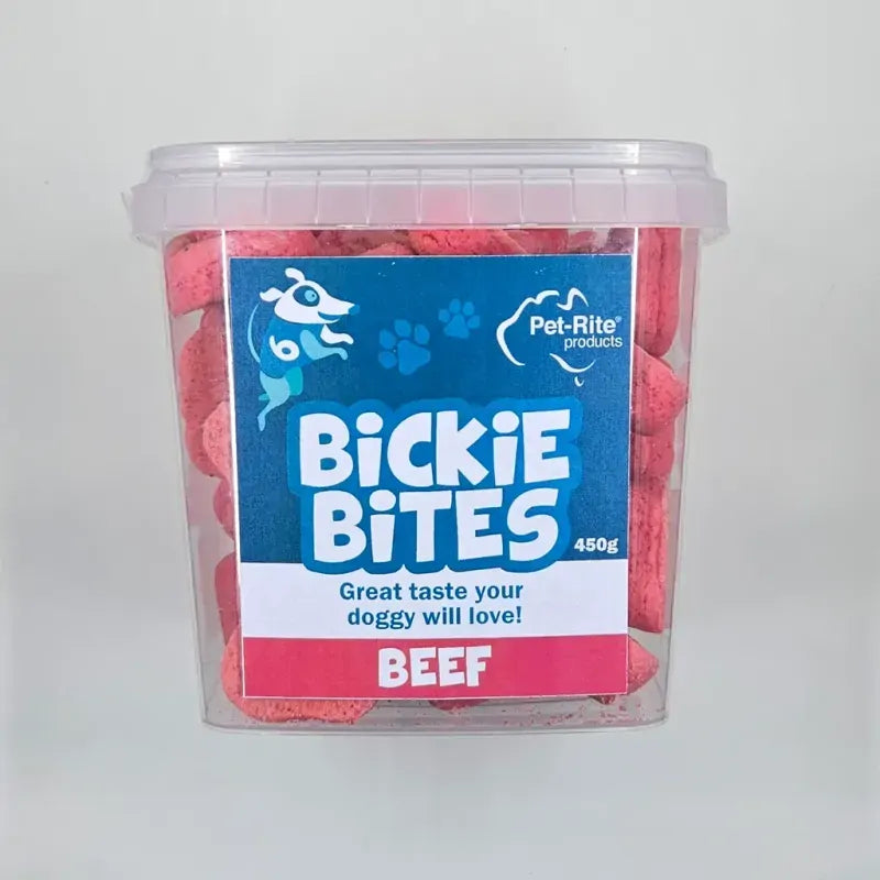 Petrite Bickie Bites Beef 450G Tub