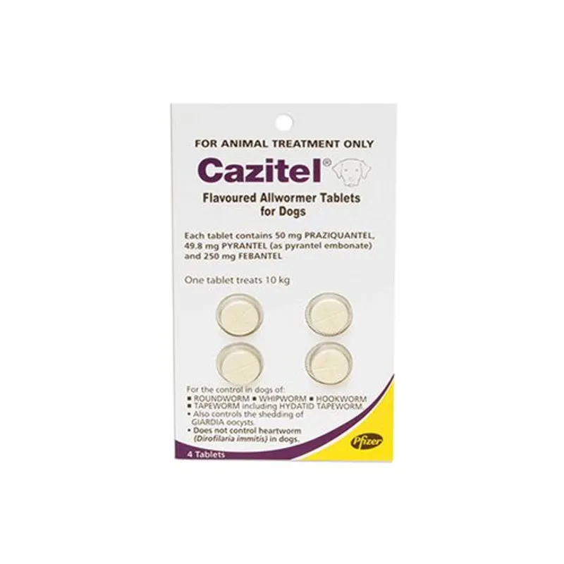 Cazitel 10Kg X 4 Tabs