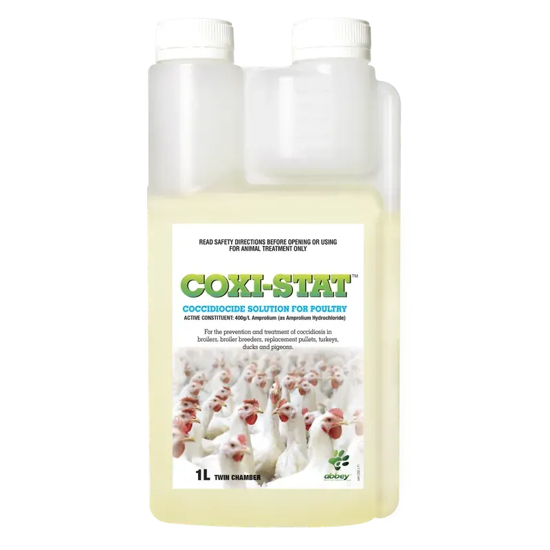 Abbey Coxi-Stat Coccidiocide Solution for Poultry 1L