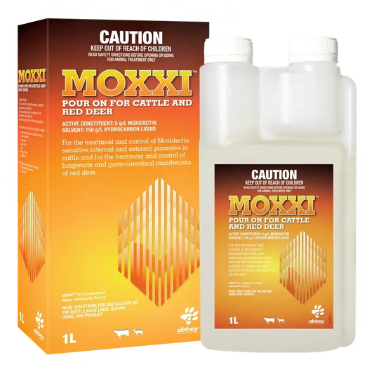 Moxxi Pour On For Cattle And Red Deer 1L