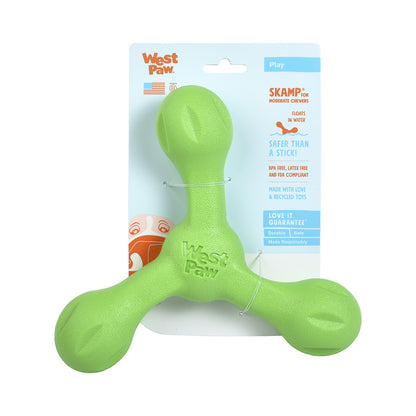 West Paw Skamp Flyer-Inspired Fetch Dog Toy - Dandelion Yellow