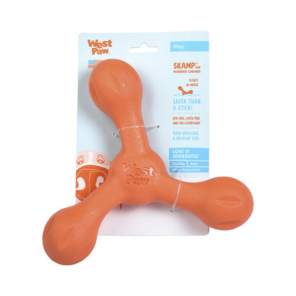 West Paw Skamp Flyer-Inspired Fetch Dog Toy - Hot Pink