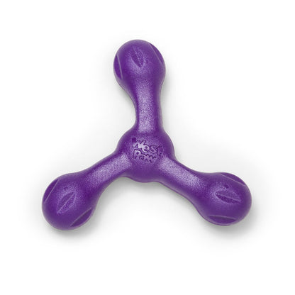 West Paw Skamp Flyer-Inspired Fetch Dog Toy - Aqua Blue