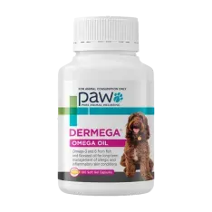 PAW by Blackmores Dermega Omega Oil Skin Support Capsules for Dogs 100 Pack