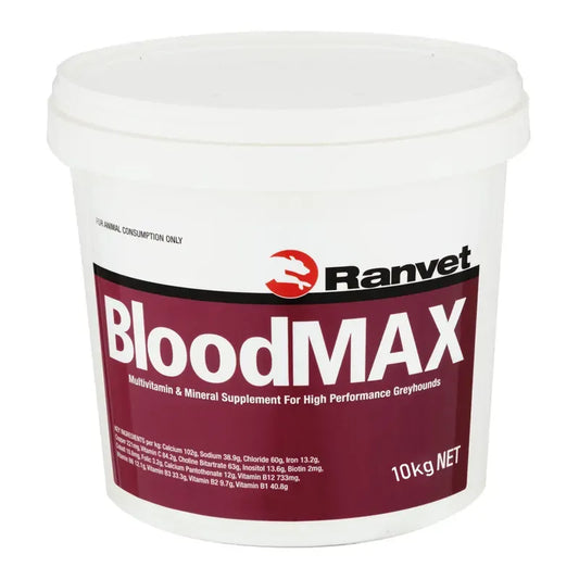 Ranvet BloodMAX Supplement for Horses 10kg Bucket