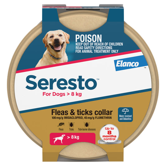 Seresto Dogs Over 8Kg 1 Pack