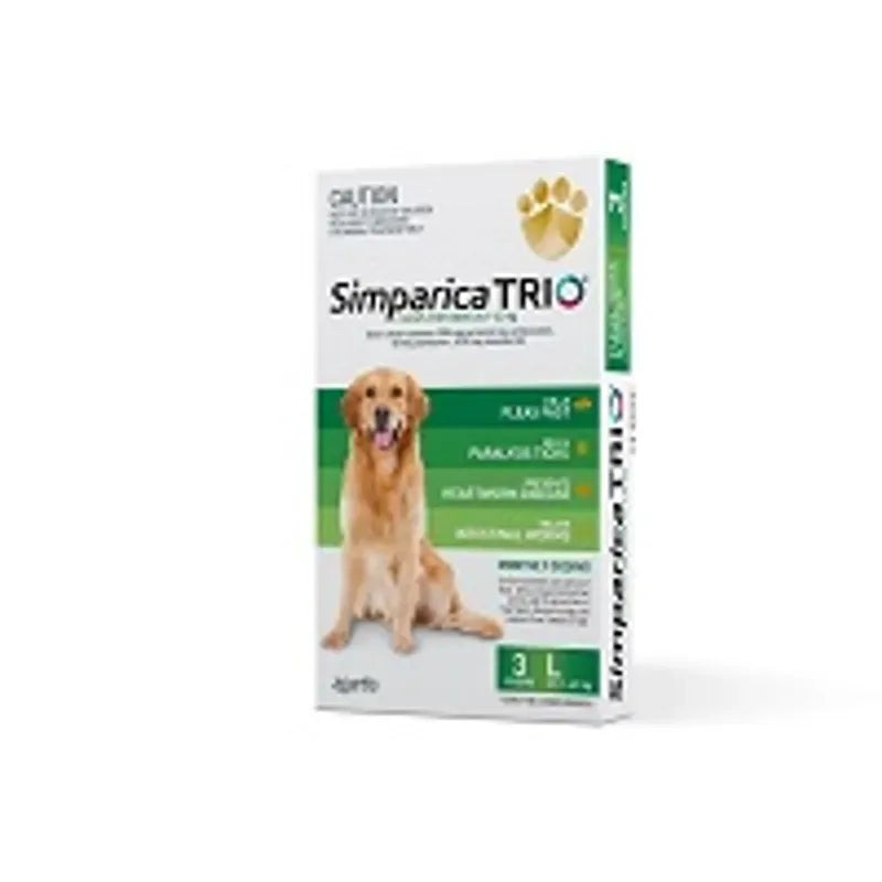Simparica Trio 20.1-40Kg (Green) 3 Pack