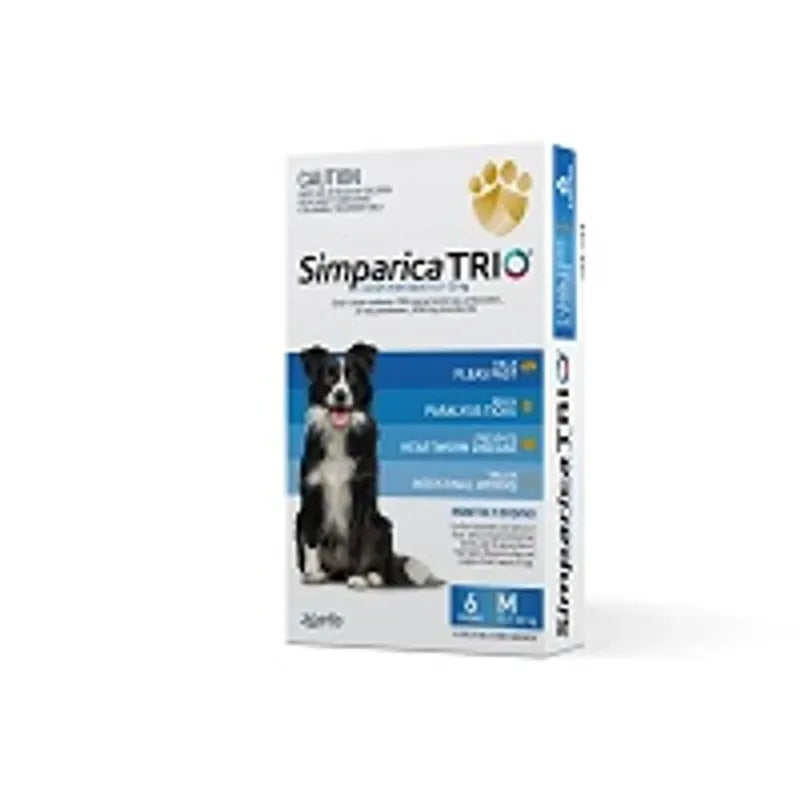 Simparica Trio 10.1-20Kg (Blue) 6 Pack