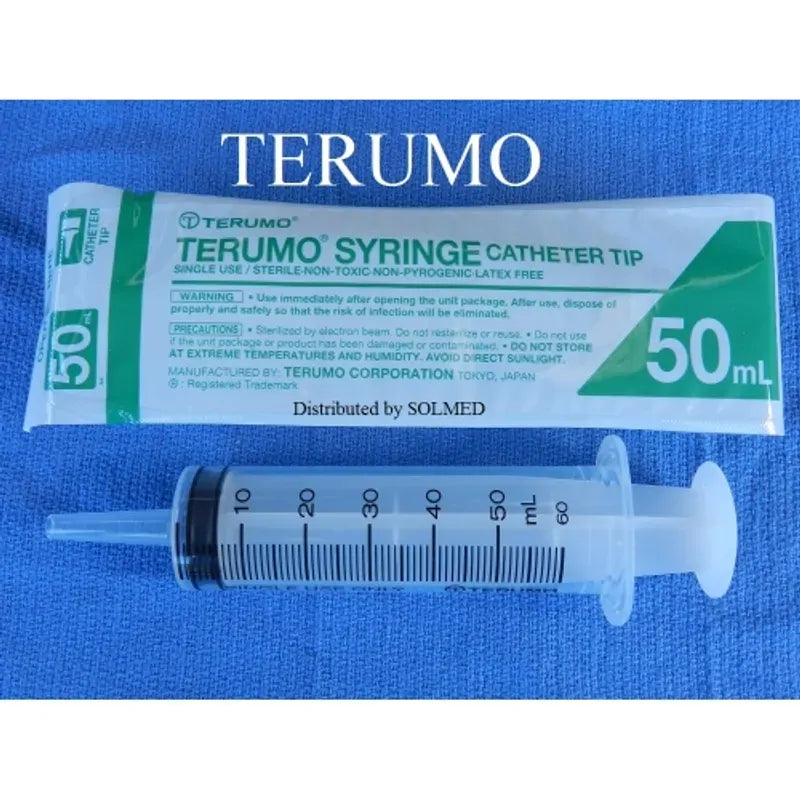 Terumo Catheter Tip Syringe 50mL 20 Pack