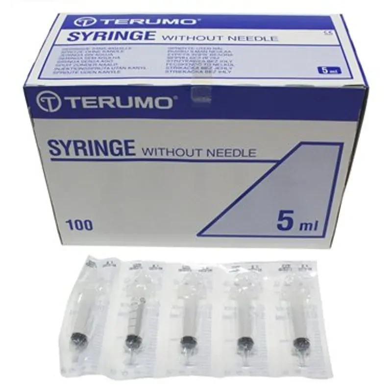 Terumo Syringe Luer Slip W Out Needle 5Ml 100'S(Ss+05S)