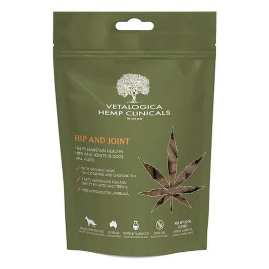 Vetalogica Hemp Clinicals Hip And Joint Dog Treats 225G