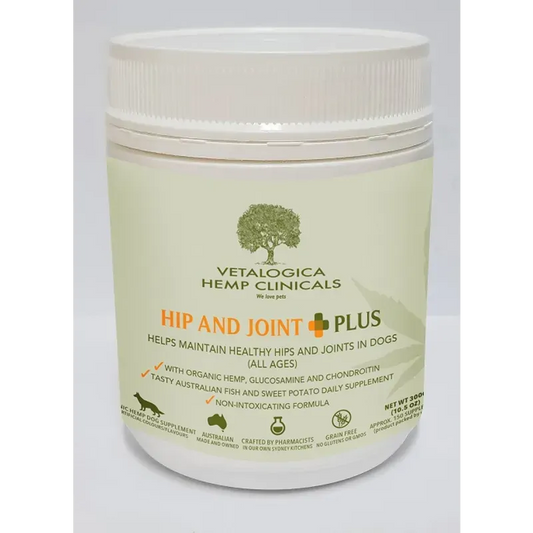 Vetalogica Hemp Clinicals Hip & Joint Plus Dog Supp 300G