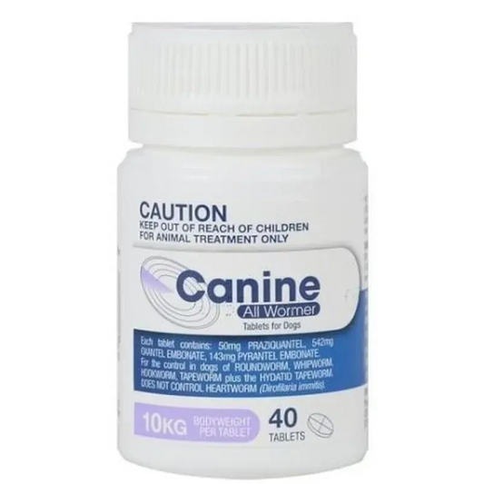 Value Plus Canine All Wormer 10kg Tablets 40 Pack