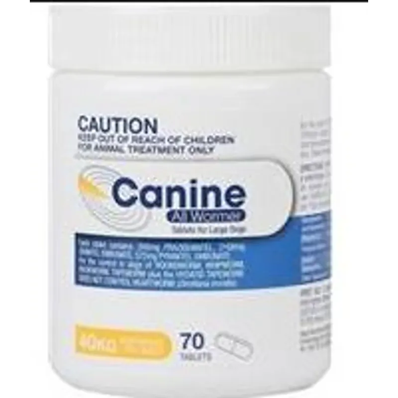 Value Plus Canine All Wormer 40Kg 70S (Yellow)