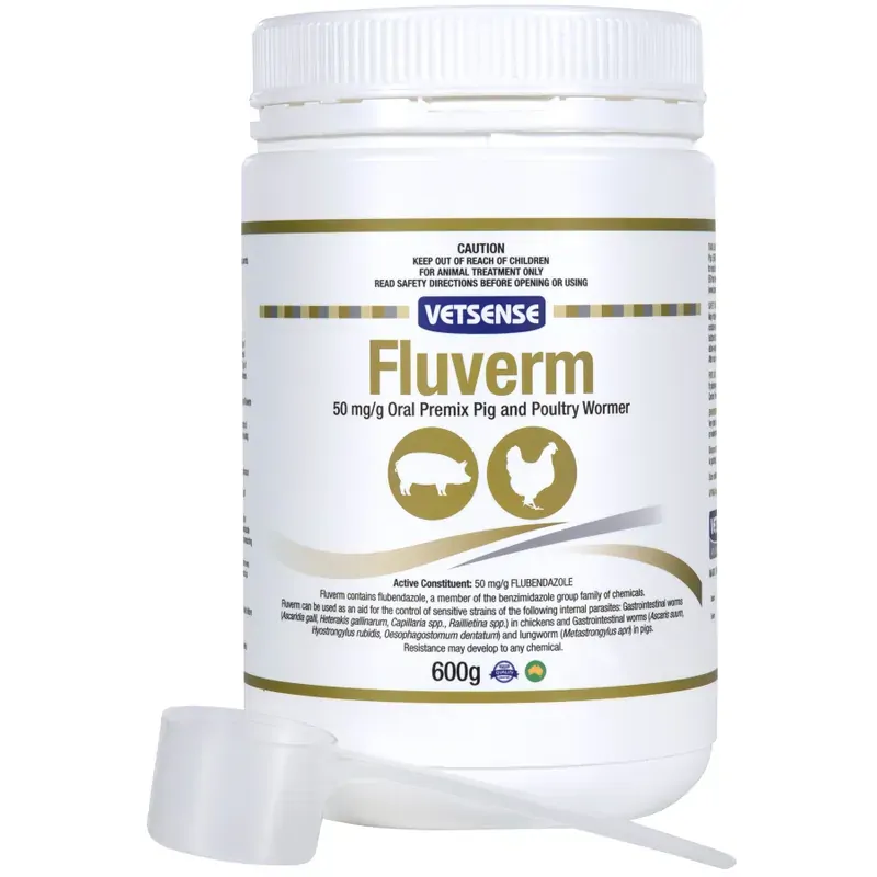 Vetsense Fluverm Pig & Poultry Wormer 600g
