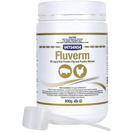 Vetsense Fluverm Pig & Poultry Wormer 600g