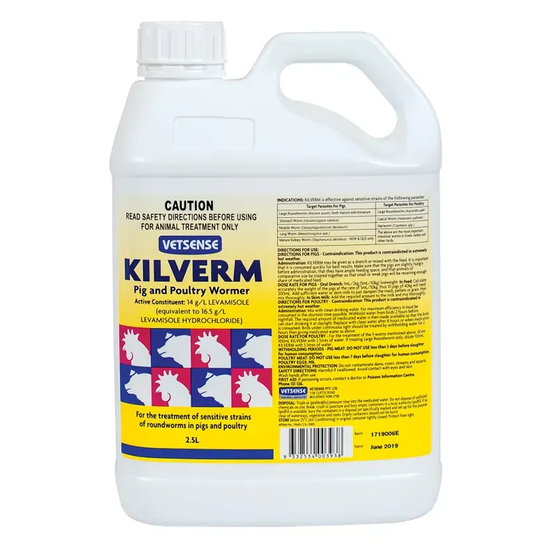 Vetsense Kilverm Pig & Poultry 2.5L