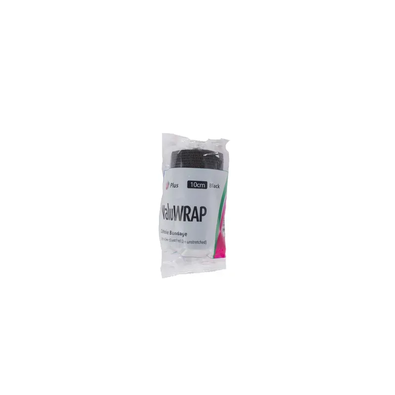 Valuwrap Cohesive Bandage 10Cm Black