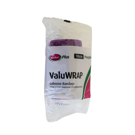 ValuWrap Cohesive Bandage 10cm x 4.5m Purple