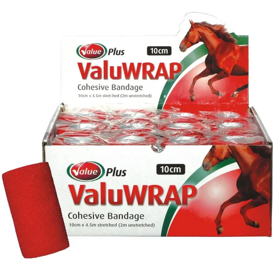 Valuwrap Cohesive Bandage 10Cm Red