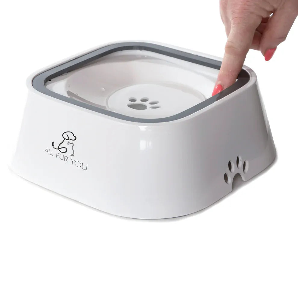 All Fur You Anti Splash Bowl White