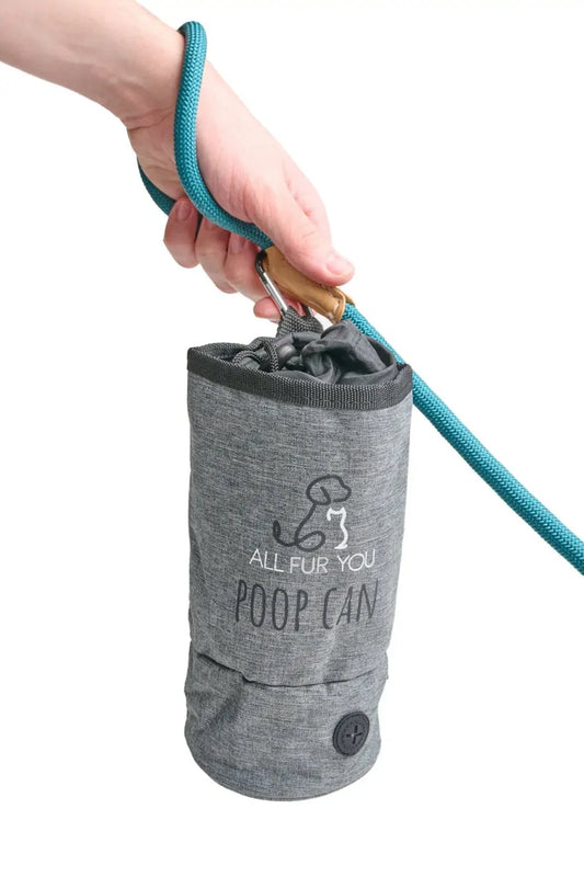 All Fur You Dog Poop Can Grey