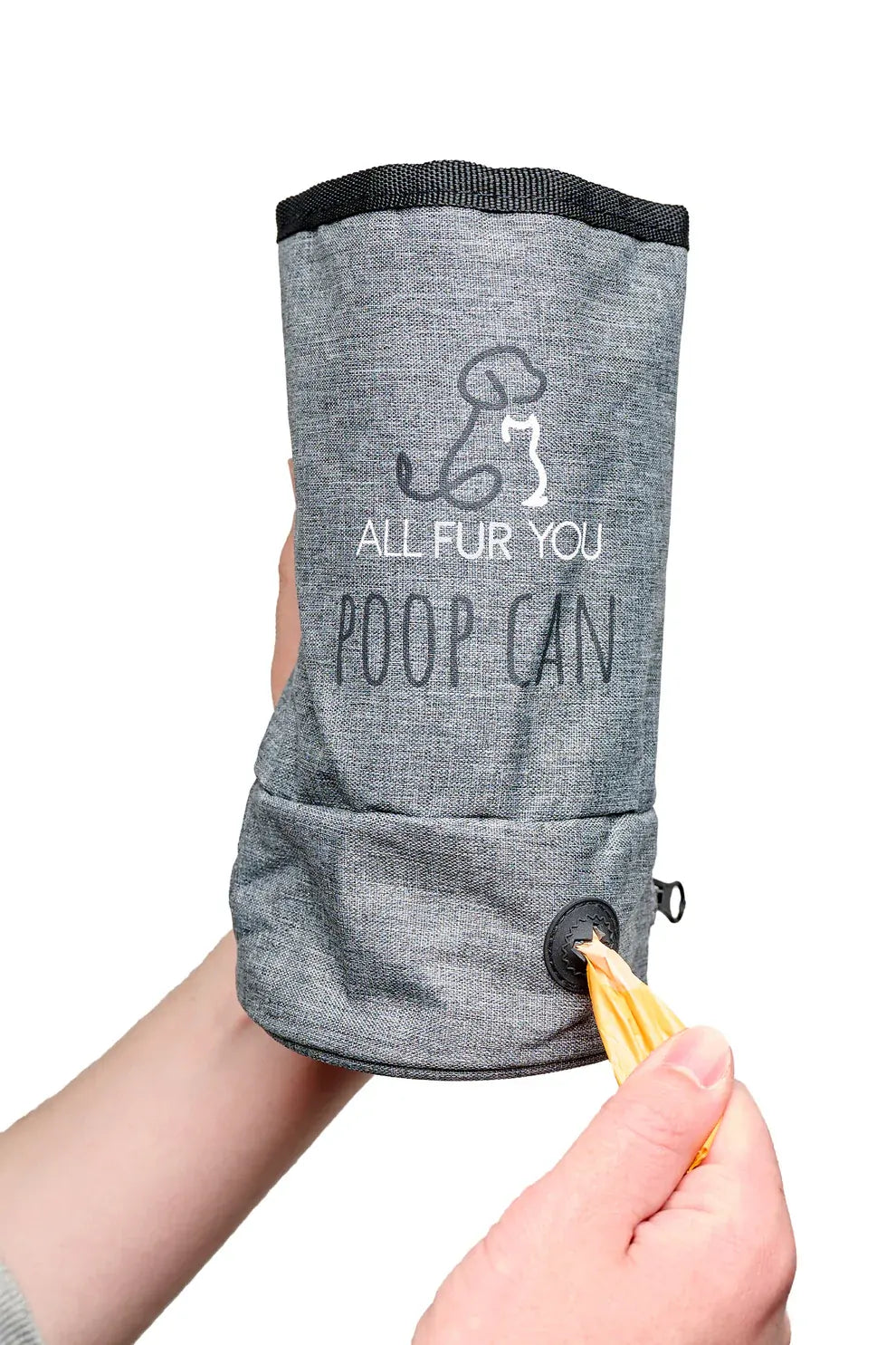 All Fur You Dog Poop Can Grey