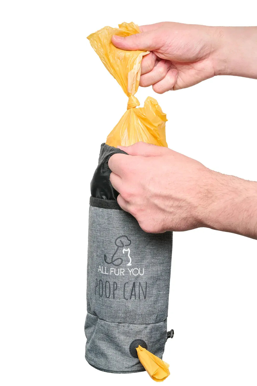 All Fur You Dog Poop Can Grey