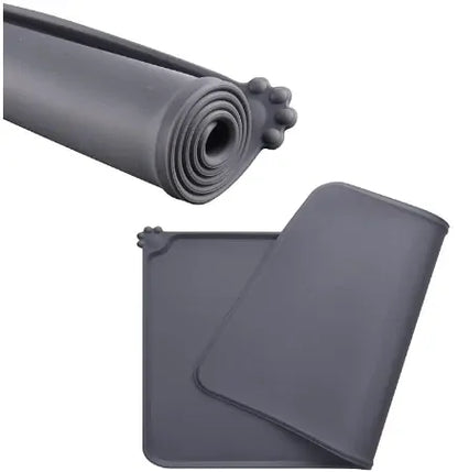 All Fur You Silicone Pet Feeding Mat Grey