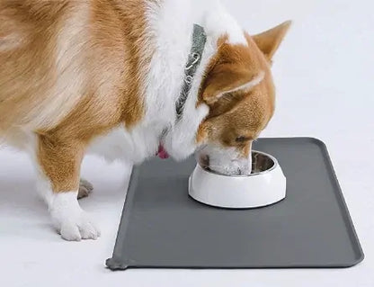 All Fur You Silicone Pet Feeding Mat Grey