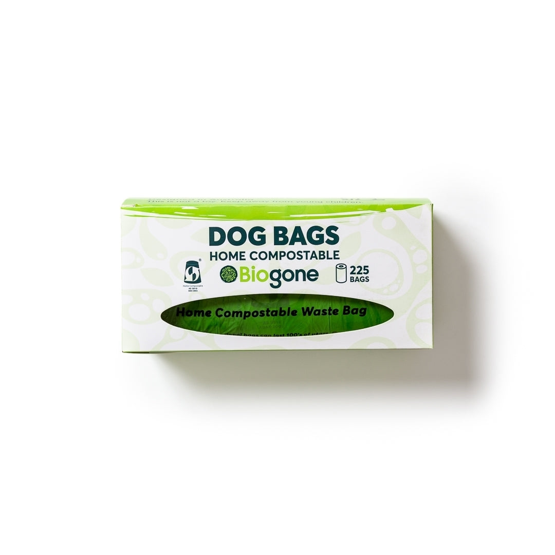 Biogone Biodegradable Home Compostable Dog Waste Bags - Box of 225 x 10 Rolls