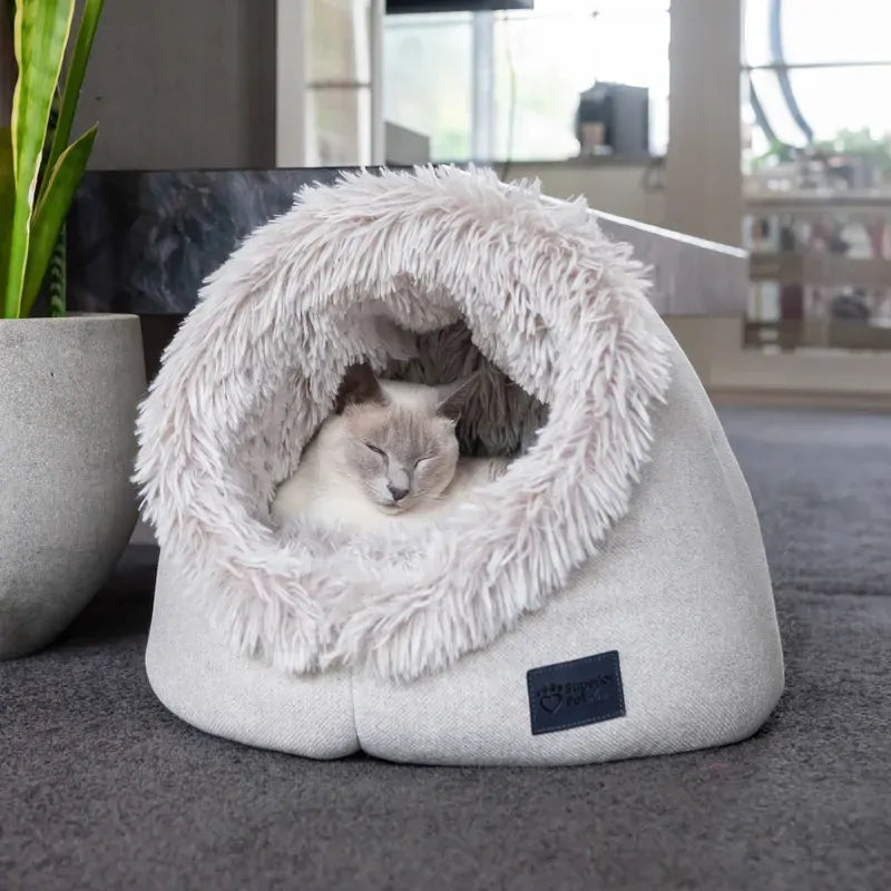 Superior Calming Pet Dome Aspen Faux Fur