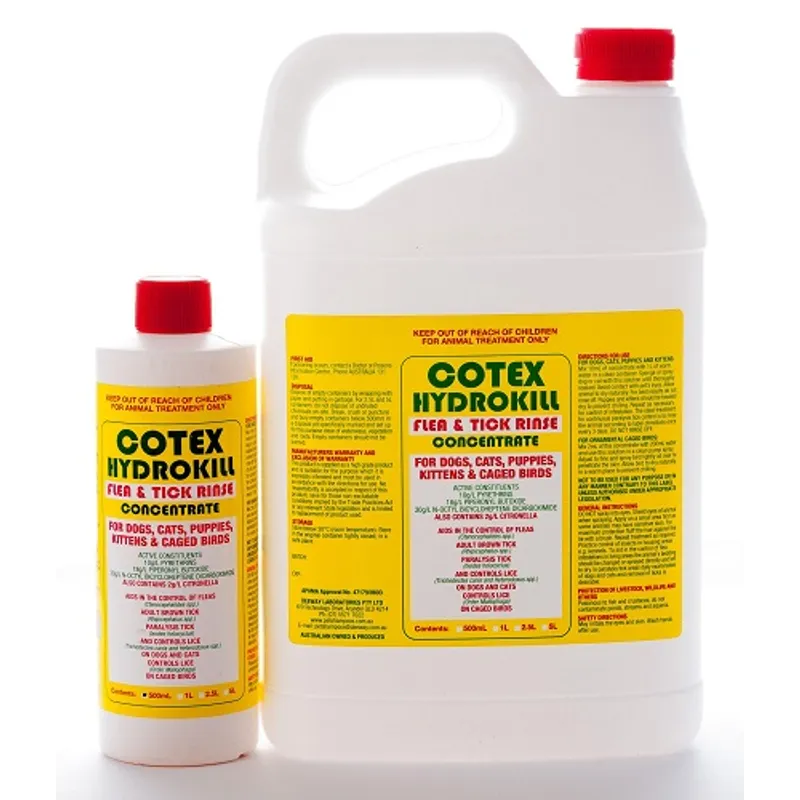 Cotex Hydrokill Flea and Tick Rinse Concentrate 1L