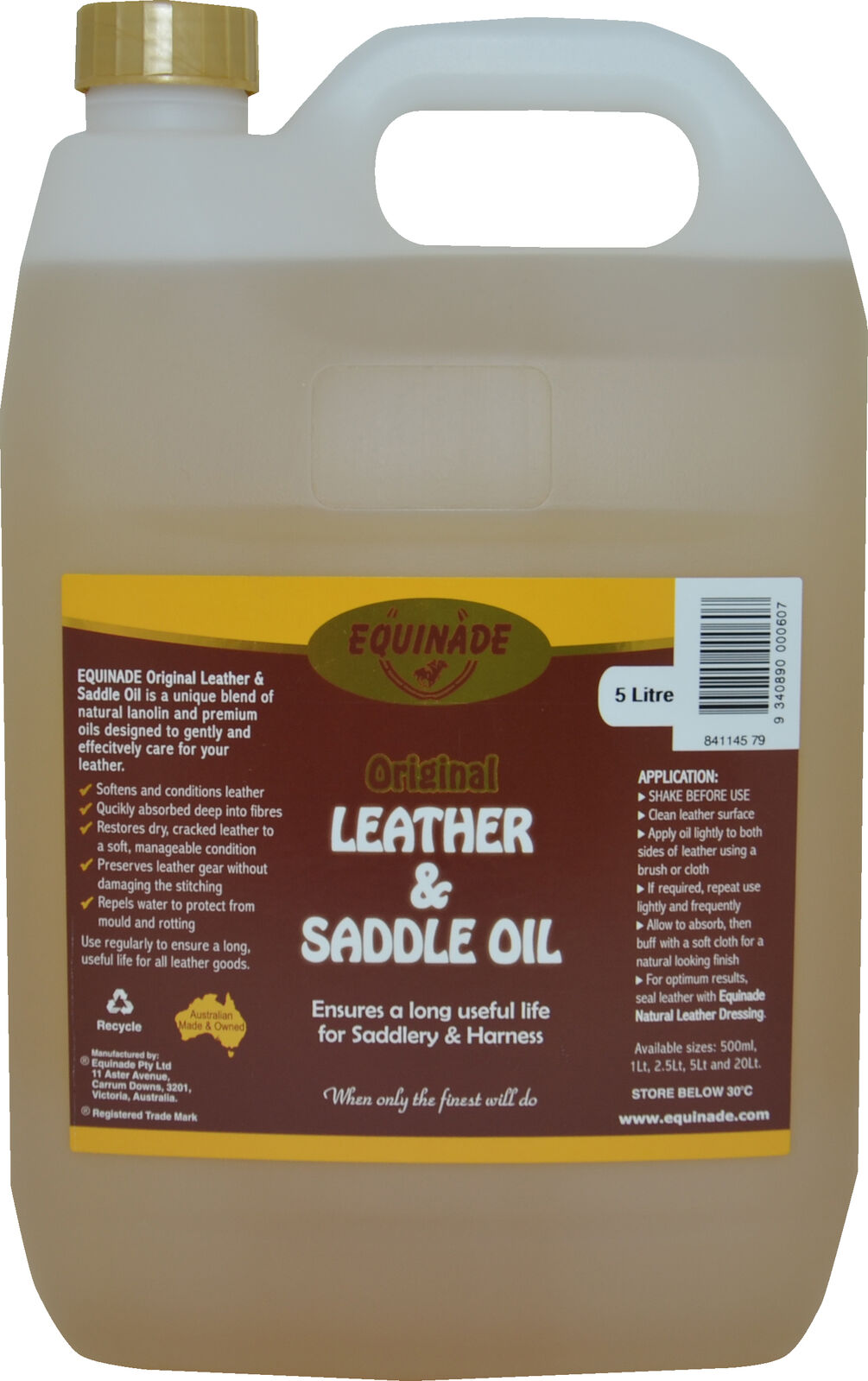 Equinade Leather And Saddle Oil 5L