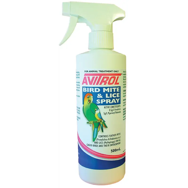 Avitrol Bird Mite & Lice Spray 500Ml