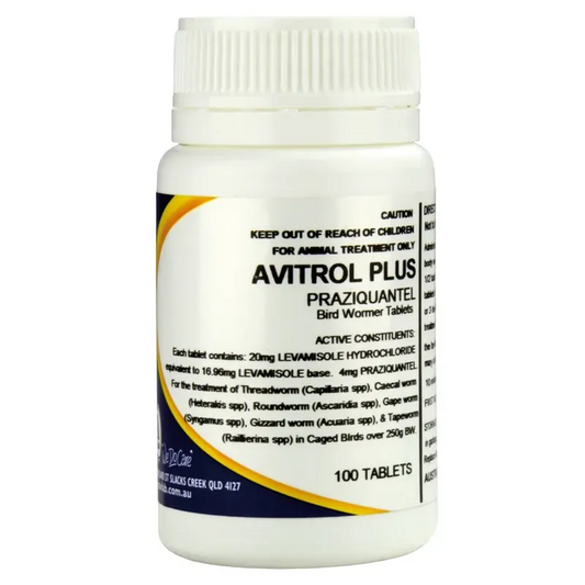 Avitrol Plus Praziquantel Bird Wormer 100 Tablets