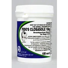 Fido'S Closasole 10Kg Tablets X 100 (S6)
