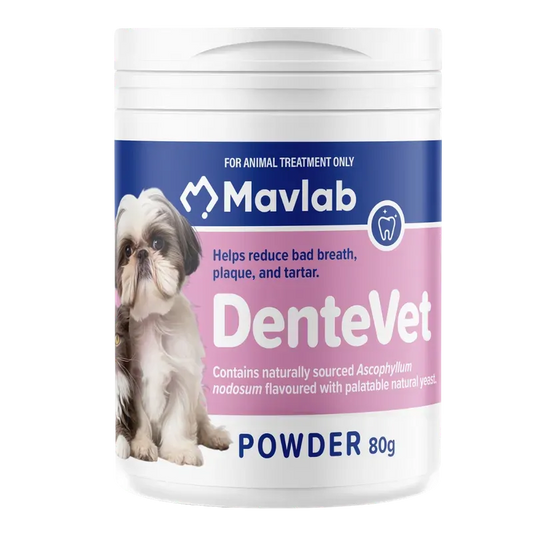 Mavlab DenteVet Anti-Plaque Powder for Dogs & Cats 80g