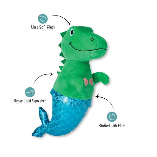 Fringe Studio Mer Rex Plush Dog Toy