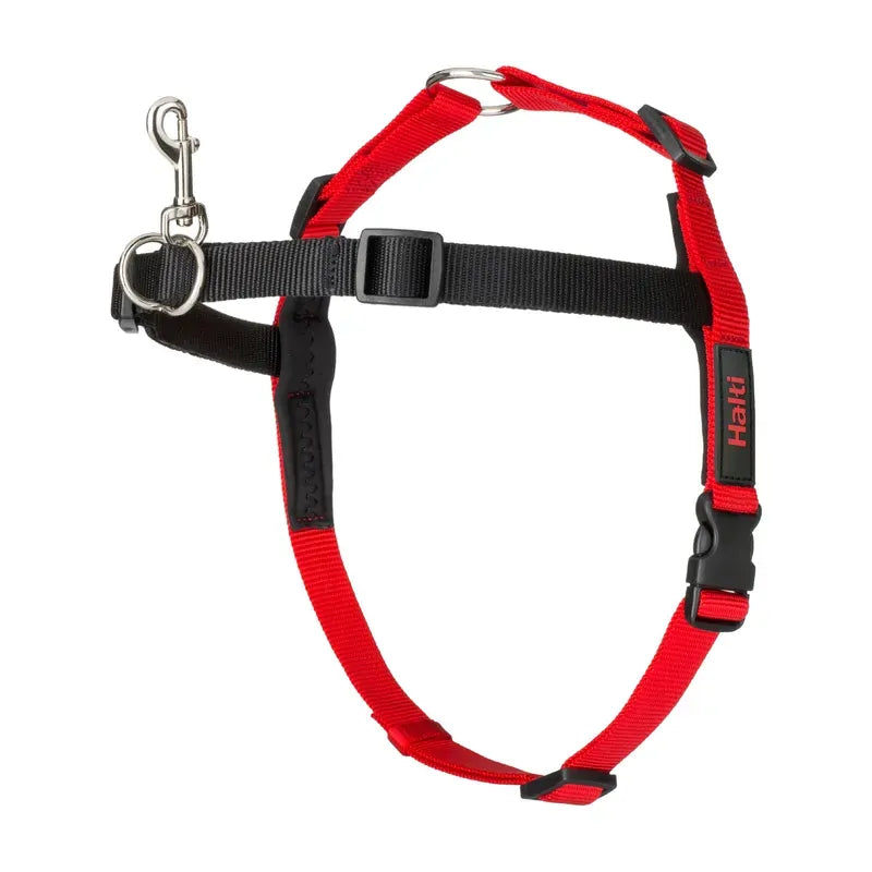 Halti Front Control Harness Black/Red Small