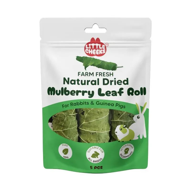 Little Cheeks Natural Dried Mulberry Leaf Rolls 5 Pack