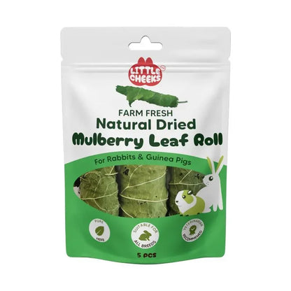 Little Cheeks Natural Dried Mulberry Leaf Rolls 5 Pack