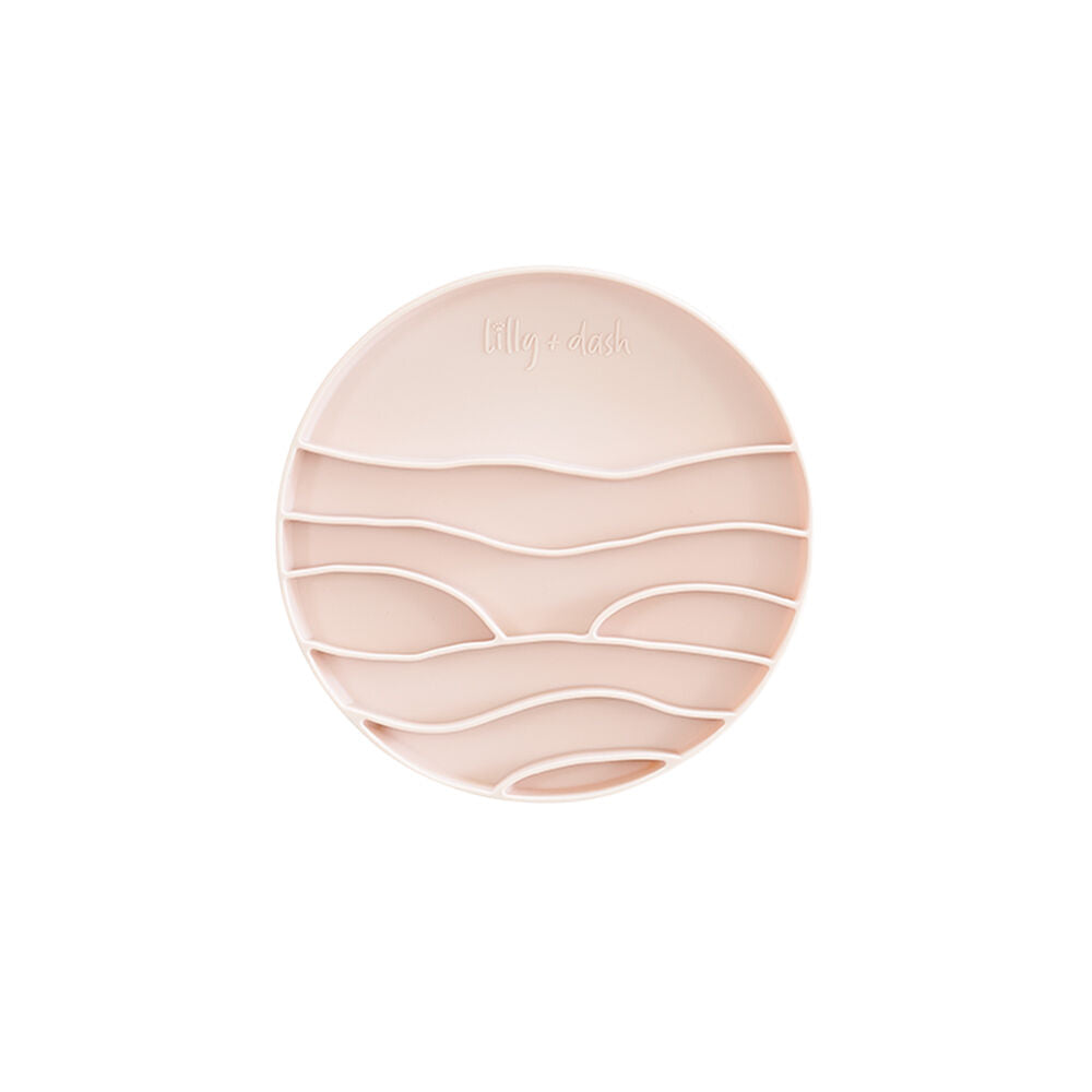Lilly + Dash Lick Mat Insert For Pet Bowl Rose Quartz