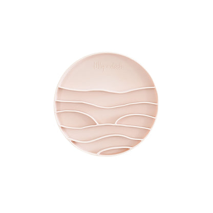 Lilly + Dash Lick Mat Insert For Pet Bowl Rose Quartz