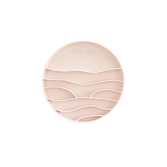 Lilly + Dash Lick Mat Insert For Pet Bowl Rose Quartz